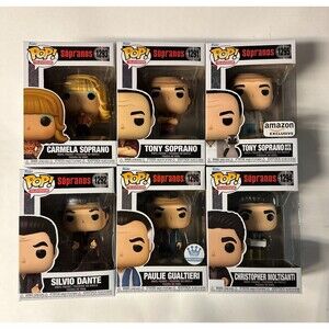 Funko pop Sopranos lot of 6 Carmela Tony Silvio Paulie Christopher Tony w Duck